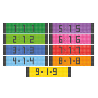 MULTIPLICATION TABLE ON THE STAIRS Educational floor stickers MULTIPLICATION TABLE ON THE STAIRS Educational floor stickers