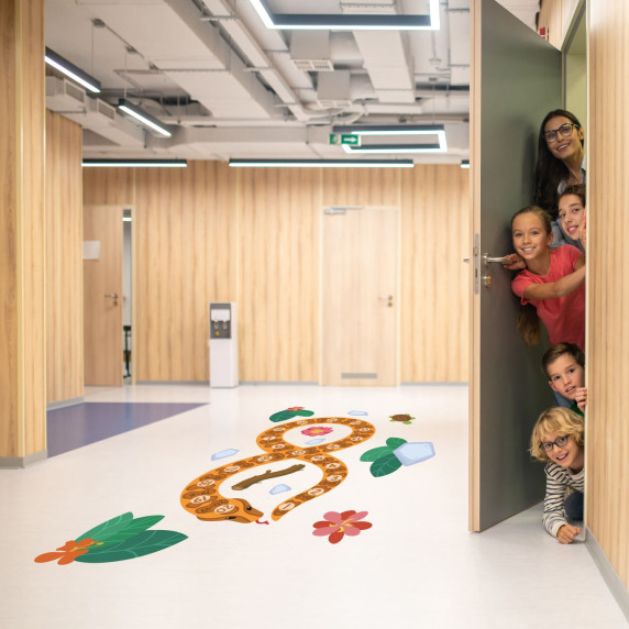 ÄNDSLÖS RESA Golvklistermärke för spel