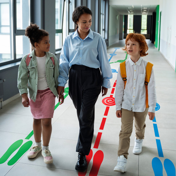 LÅT OSS PASSERA TILLSAMMANS Golvdekal