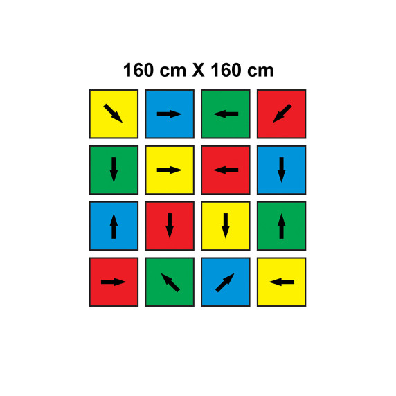 ACTIVE GAMES Large set of floor stickers