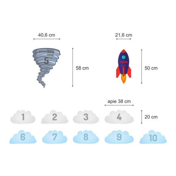 TRAVEL TO SPACE Interactive game stickers