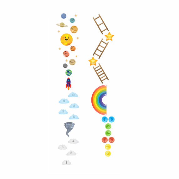 TRAVEL TO SPACE Interactive game stickers