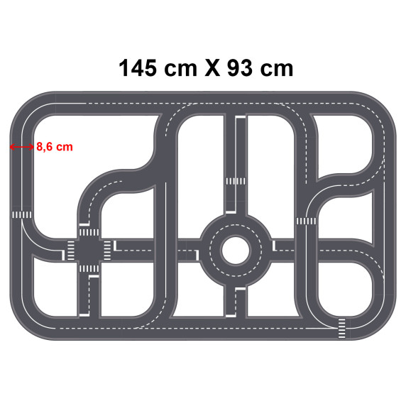 TOY CAR TRACK Sticker on the floor