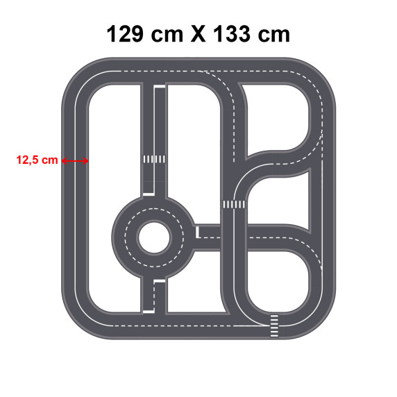 TOY CAR TRACK Sticker on the floor