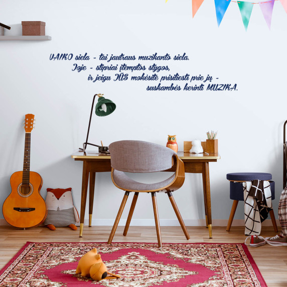 Fascinating music Interior sticker for an educational institution