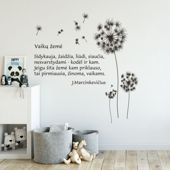 MJÖLK MED ORD Väggdekaler