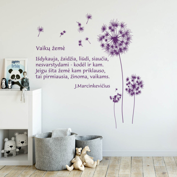 MJÖLK MED ORD Väggdekaler