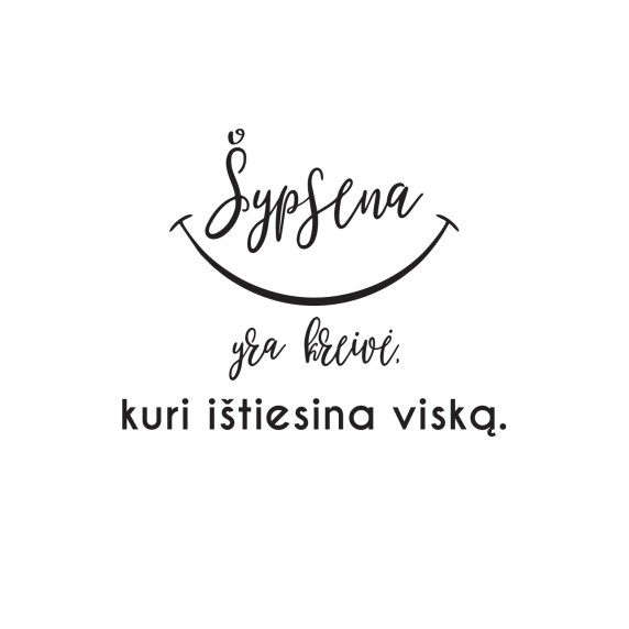 SMILE kleebis sõnadega