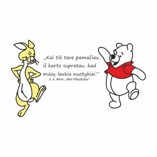 MIKĖ PŪKUOTUKAS IR KIŠKIS Interior sticker for kids