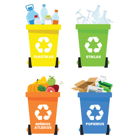 WASTE SORTING stickers