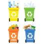 WASTE SORTING stickers