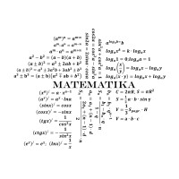 MATHEMATICS Educational wall sticker MATHEMATICS Educational wall sticker