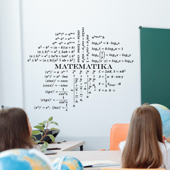 MATHEMATICS Educational wall sticker