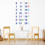 NUMBERS WITH FIGURES Educational wall stickers
