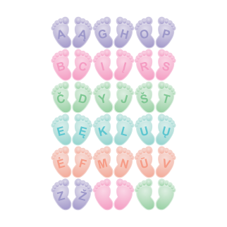 ABC ON THE FLOOR Sticker for games