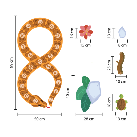 SEND KIDS TO THE TROPICS Floor and wall sticker collection