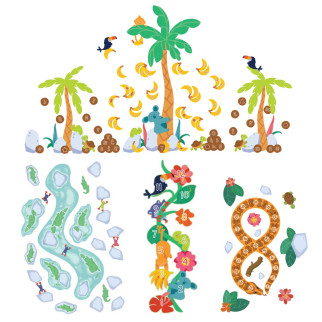 SEND KIDS TO THE TROPICS Floor and wall sticker collection SEND KIDS TO THE TROPICS Floor and wall sticker collection