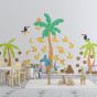 SEND KIDS TO THE TROPICS Floor and wall sticker collection