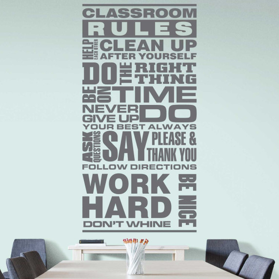 Klases noteikumi ANGLISKI Sienas līmplēve