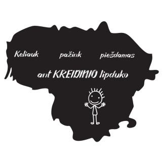 Chalk stickers for drawing LITHUANIA