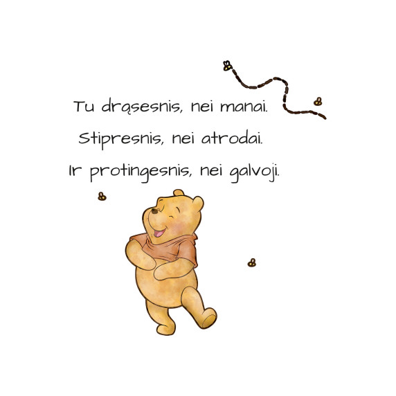 MIKĖ PŪKUOTUKAS Inspiring wall sticker