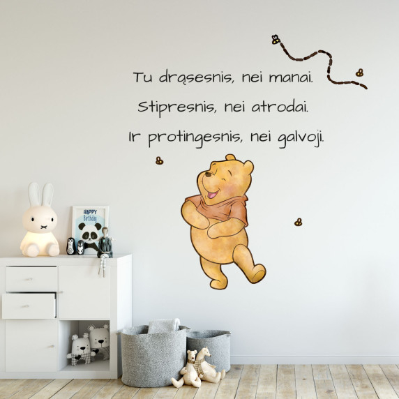 MIKĖ PŪKUOTUKAS Inspiring wall sticker