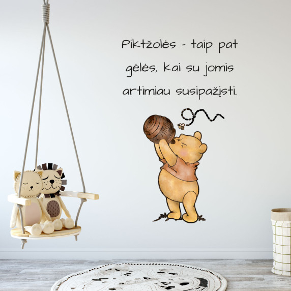 MIKE DEN FLUFFIGA Inredningsklistermärke för barn