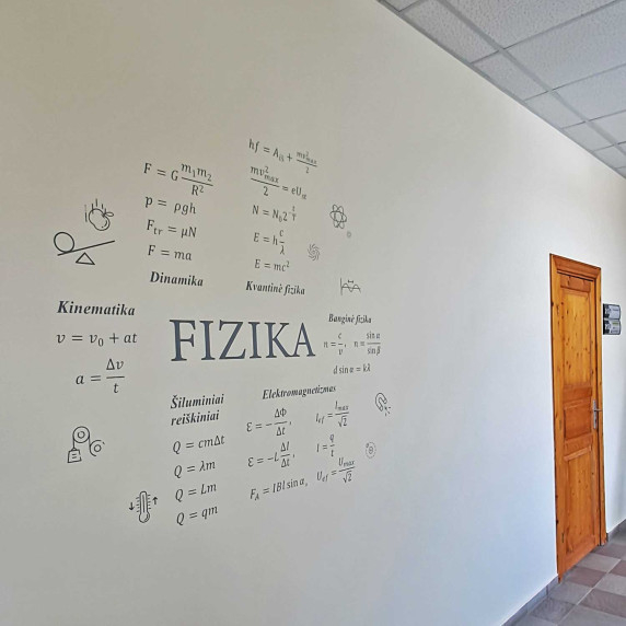 PHYSICS Educational wall sticker