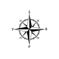 COMPASS World Directions Sticker COMPASS World Directions Sticker