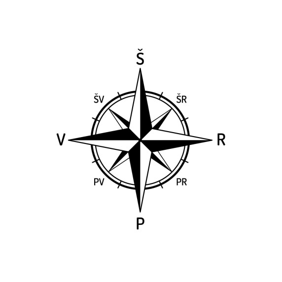 COMPASS World Directions Sticker