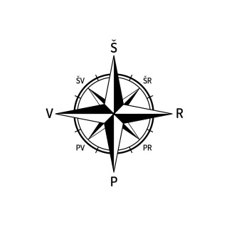 COMPASS World Directions Sticker