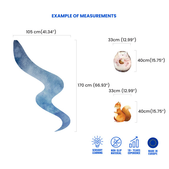 Floor game involving a forest path