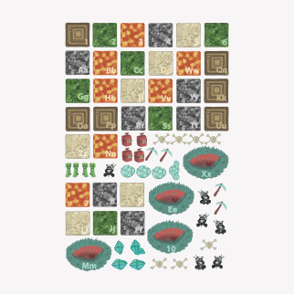 WE LEARN WITH MINECRAFT Game on the floor WE LEARN WITH MINECRAFT Game on the floor