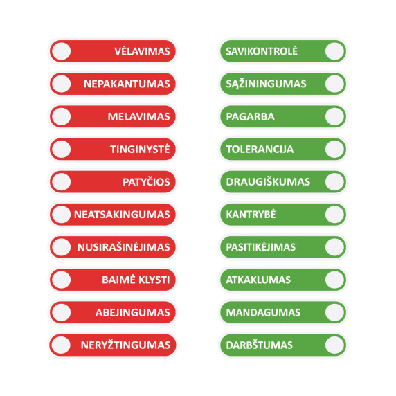 IZVĒLES KĀPŅI Izglītojošas līmlapas uz kāpnēm