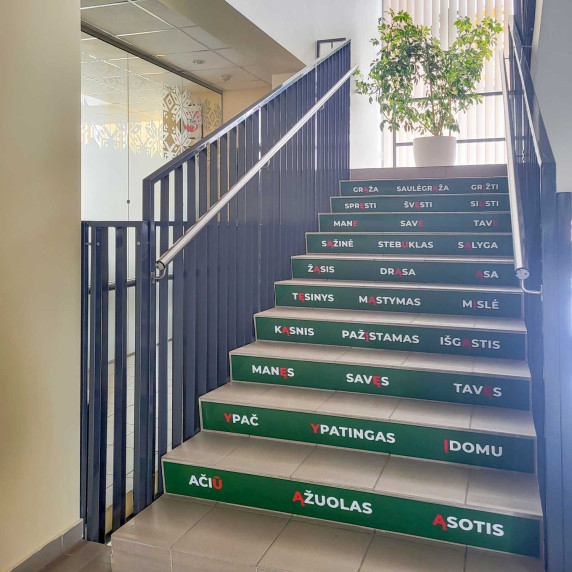 WRITING STAIRS Educational stair stickers